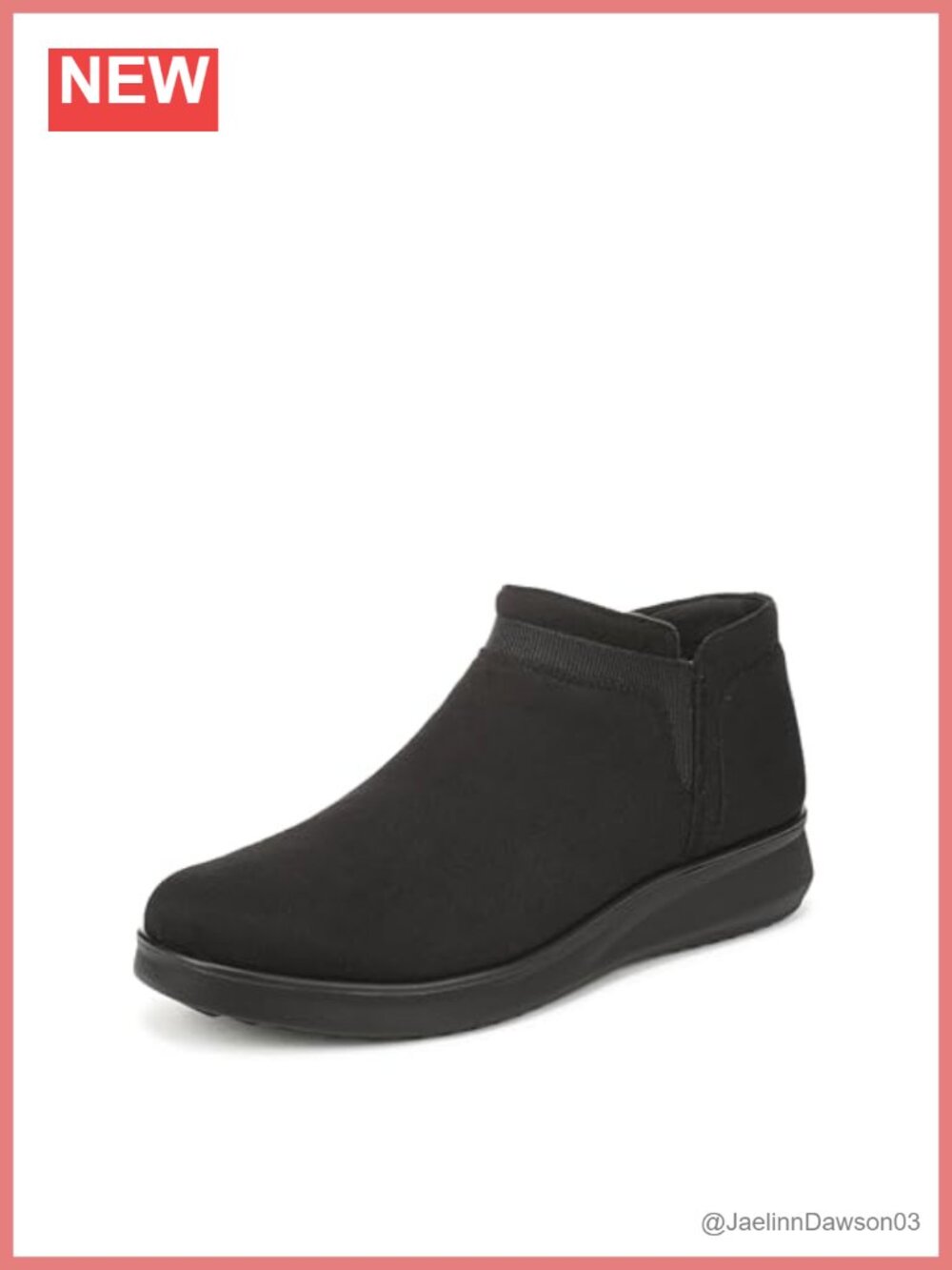 Women's Ankle Bootie with Side Zipper and Microsuede Texture